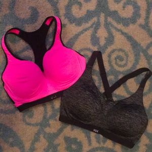 TWO VICTORIA’S SECRET Sports Bra’s 34D and 34DD 🎀